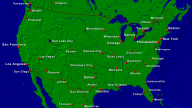 USA Städte + Grenzen 1920x1080